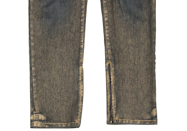 Jean's Paul GAULTIER Gold Paint Studs Denim Indigo Size 30