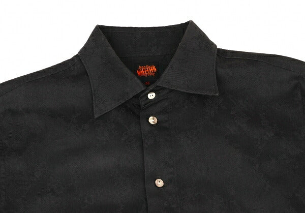 Jean Paul GAULTIER Cotton Floral Shirt Black Size 46