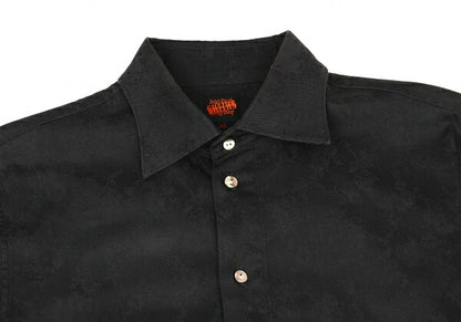 Jean Paul GAULTIER Cotton Floral Shirt Black Size 46