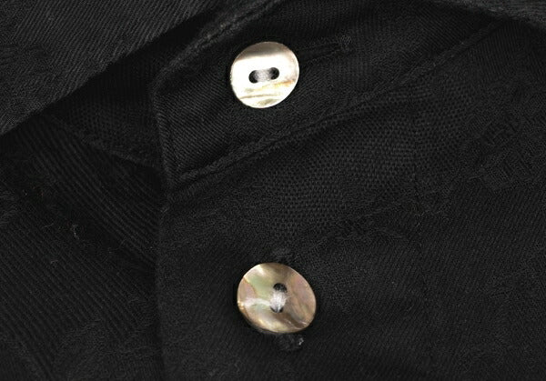 Jean Paul GAULTIER Cotton Floral Shirt Black Size 46