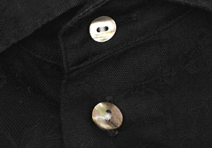Jean Paul GAULTIER Cotton Floral Shirt Black Size 46