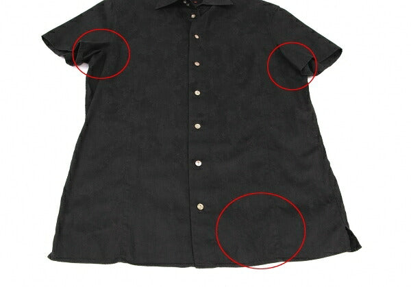 Jean Paul GAULTIER Cotton Floral Shirt Black Size 46