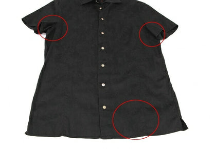 Jean Paul GAULTIER Cotton Floral Shirt Black Size 46