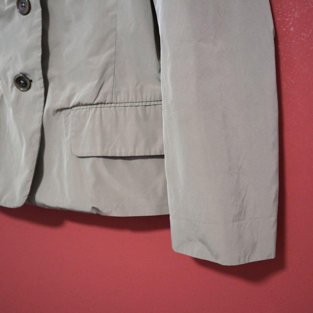 Jil Sander Beige Glossy Polyester Nylon Tailored Size 42
