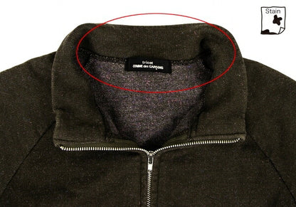 tricot COMME des GARCONS Garment Dyed Blouson Green Size M