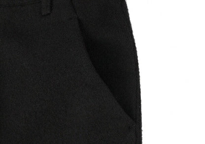 Y's Wool Cropped Pants Black Size 2