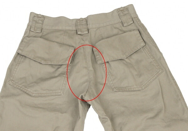 Y's Cotton Back Flap Pocket Pants Beige Size 1