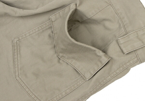 Y's Cotton Back Flap Pocket Pants Beige Size 1
