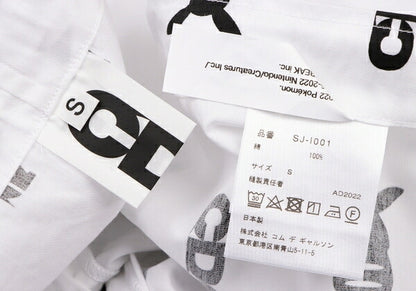 CDG 22AW Pokemon Character Logo Print Pants W/B Size S