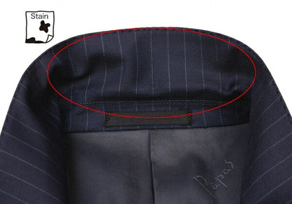 Papas GUABELLO SUPER130'S Wool Chalk Jacket Navy Size M