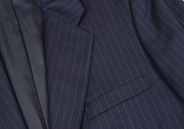 Papas GUABELLO SUPER130'S Wool Chalk Jacket Navy Size M