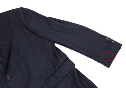 Papas GUABELLO SUPER130'S Wool Chalk Jacket Navy Size M