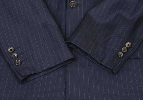 Papas GUABELLO SUPER130'S Wool Chalk Jacket Navy Size M