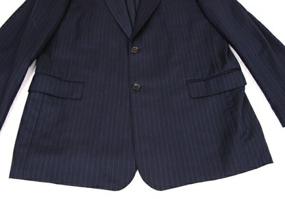 Papas GUABELLO SUPER130'S Wool Chalk Jacket Navy Size M