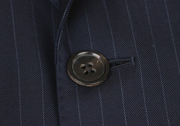 Papas GUABELLO SUPER130'S Wool Chalk Jacket Navy Size M