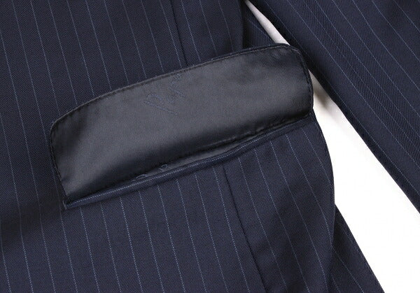 Papas GUABELLO SUPER130'S Wool Chalk Jacket Navy Size M