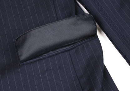 Papas GUABELLO SUPER130'S Wool Chalk Jacket Navy Size M
