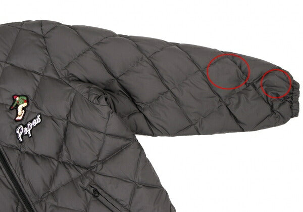 Papas Quilted Down Jacket Charcoal Gray Size L