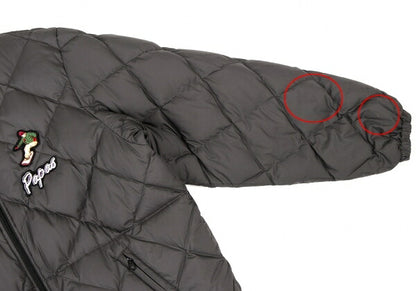 Papas Quilted Down Jacket Charcoal Gray Size L