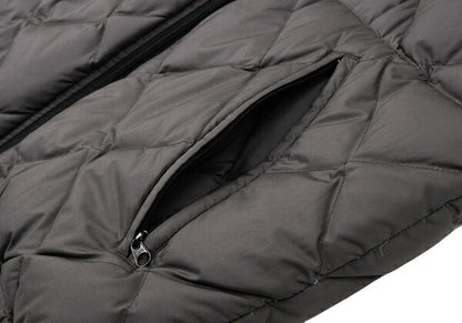 Papas Quilted Down Jacket Charcoal Gray Size L