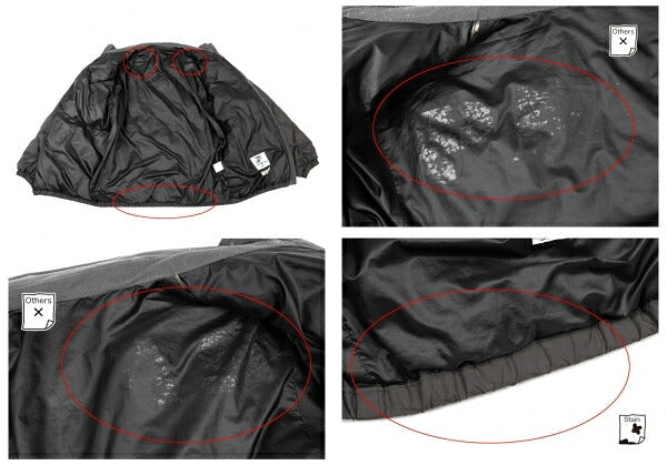 Papas Quilted Down Jacket Charcoal Gray Size L