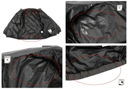 Papas Quilted Down Jacket Charcoal Gray Size L