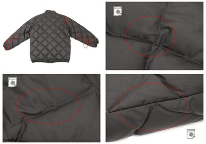 Papas Quilted Down Jacket Charcoal Gray Size L