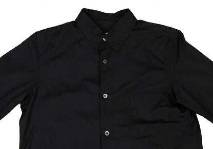 COMME des GARCONS Cotton Basic Button-Up Black Size M