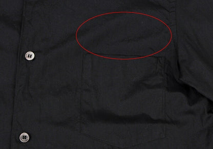 COMME des GARCONS Cotton Basic Button-Up Black Size M