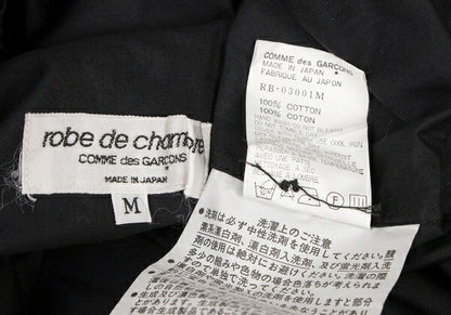 COMME des GARCONS Cotton Basic Button-Up Black Size M