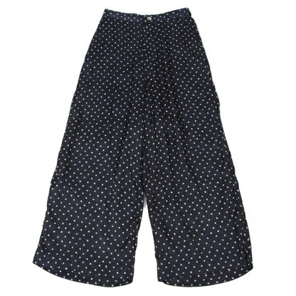45rpm Cupro Cotton Dot Print Pants Navy White Size 3