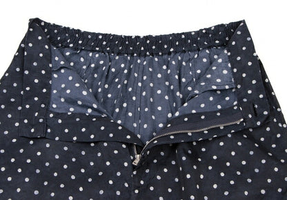 45rpm Cupro Cotton Dot Print Pants Navy White Size 3