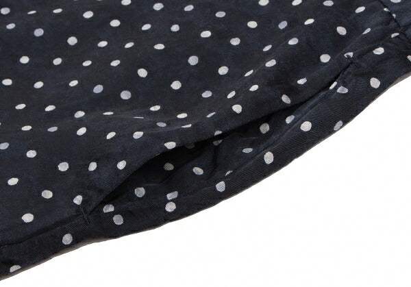 45rpm Cupro Cotton Dot Print Pants Navy White Size 3