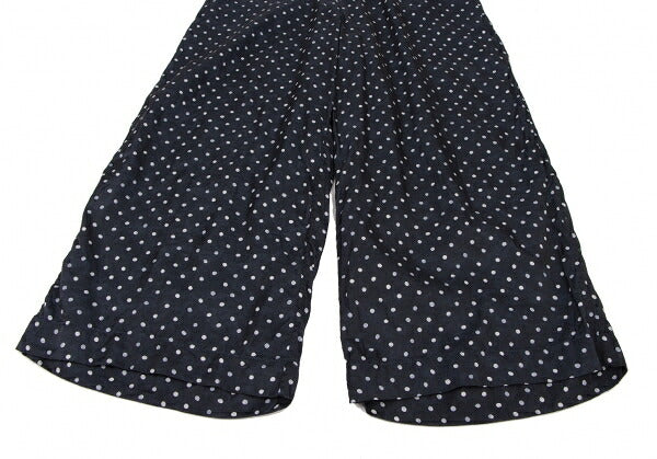 45rpm Cupro Cotton Dot Print Pants Navy White Size 3