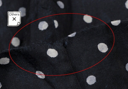45rpm Cupro Cotton Dot Print Pants Navy White Size 3