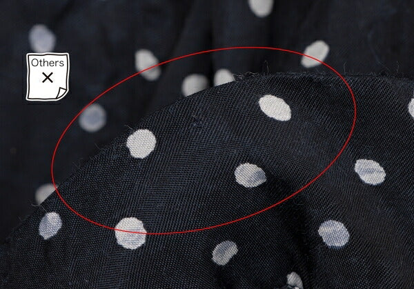 45rpm Cupro Cotton Dot Print Pants Navy White Size 3