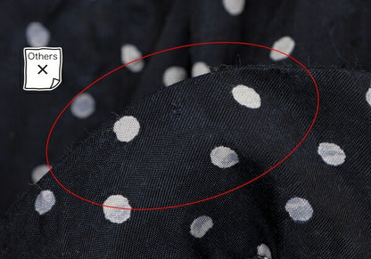 45rpm Cupro Cotton Dot Print Pants Navy White Size 3