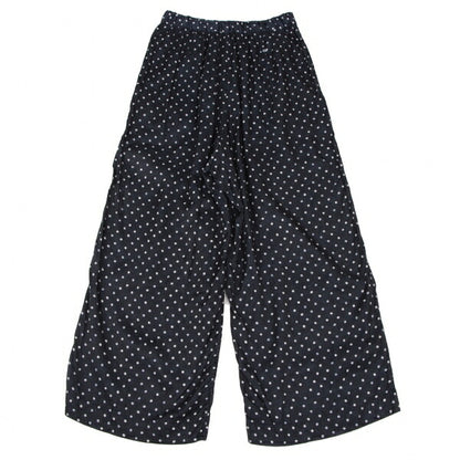45rpm Cupro Cotton Dot Print Pants Navy White Size 3