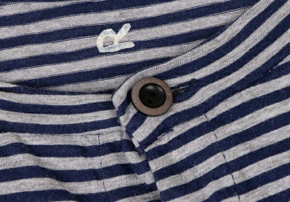 45rpm Cotton Border Raglan Cardigan Navy Gray Size 2