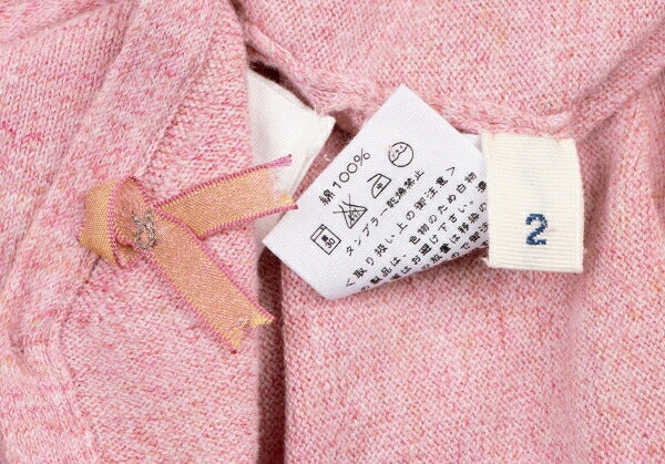 45rpm Cotton Back Open Knit Sweater Pink Size 2