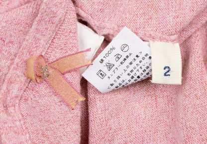 45rpm Cotton Back Open Knit Sweater Pink Size 2