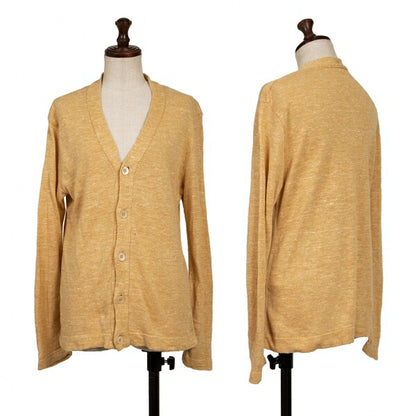 45rpm Linen Ramie Knit Cardigan Yellow Size 1