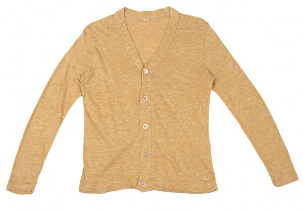 45rpm Linen Ramie Knit Cardigan Yellow Size 1