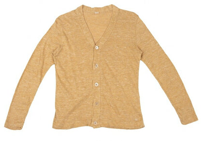 45rpm Linen Ramie Knit Cardigan Yellow Size 1