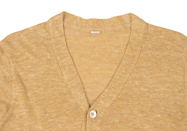 45rpm Linen Ramie Knit Cardigan Yellow Size 1