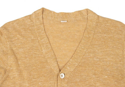 45rpm Linen Ramie Knit Cardigan Yellow Size 1