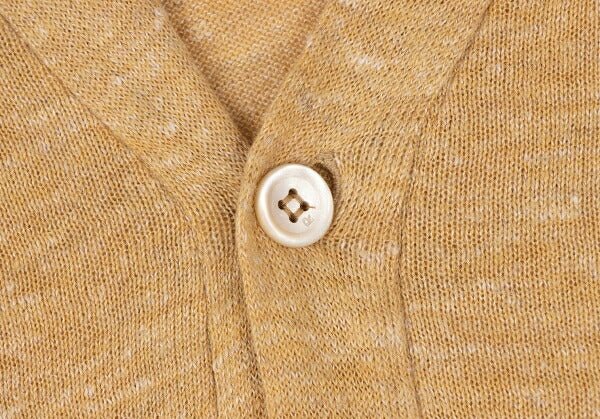 45rpm Linen Ramie Knit Cardigan Yellow Size 1