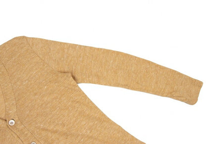 45rpm Linen Ramie Knit Cardigan Yellow Size 1