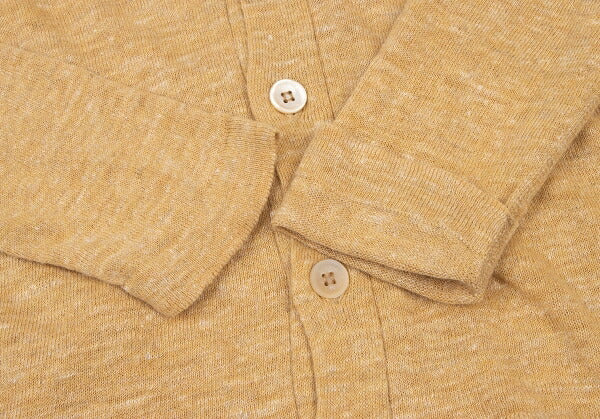45rpm Linen Ramie Knit Cardigan Yellow Size 1