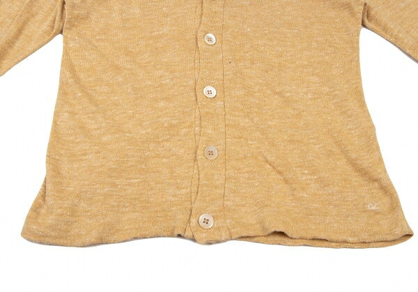 45rpm Linen Ramie Knit Cardigan Yellow Size 1